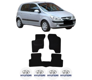 Set Covorase Presuri HYUNDAI GETZ (TB) din 2002-2010, Auto, Material Textil Mocheta, HYUNDAI - Img 2