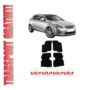 Set Covorase Presuri KIA CEE'D Hatchback (ED) din 2006-2012, Auto, Material Textil Mocheta, KIA