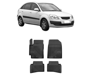 Set covorase presuri KIA RIO II (JB) din 2005-2011, auto, din cauciuc thermoplastic, KIA - Img 2