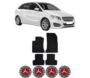 Set Covorase Presuri MERCEDES-BENZ B-CLASS Sports Tourer (W246, W242) din 2011-2018, Auto, Material Textil Mocheta, MERCEDES-BENZ - Img 2