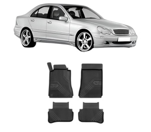 Set covorase presuri MERCEDES-BENZ C-CLASS (W203) din 2000-2007, auto, din cauciuc thermoplastic, MERCEDES-BENZ - Img 2
