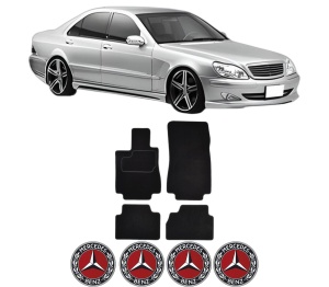 Set Covorase Presuri MERCEDES-BENZ S-CLASS (W220, V220) din 1998-2005, Auto, Material Textil Mocheta, MERCEDES-BENZ - Img 2