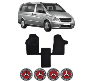 Set Covorase Presuri MERCEDES-BENZ VITO Bus (W639) din 2003-2014, Auto, Material Textil Mocheta, MERCEDES-BENZ - Img 2