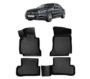 Set covorase presuri MERCEDES C CLASS W205 din 2014-2021, auto, din cauciuc thermoplastic - Img 2