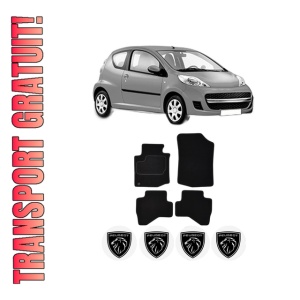 Set Covorase Presuri PEUGEOT 107 (PM_, PN_) din 2005-2014, Auto, Material Textil Mocheta, PEUGEOT