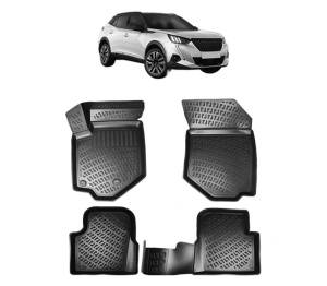 Set covorase presuri PEUGEOT 2008 II din 2019, auto, din cauciuc thermoplastic - Img 2
