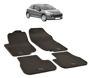 Set covorase presuri PEUGEOT 207 din 2006-2012, auto, din cauciuc thermoplastic - Img 7