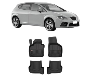 Set covorase presuri SEAT LEON | 1P din 2015-2023, auto, din cauciuc thermoplastic, SEAT - Img 2