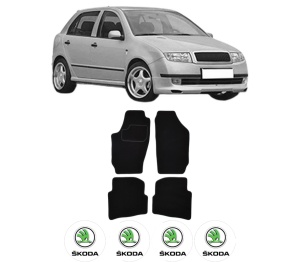 Set Covorase Presuri SKODA FABIA I (6Y2) din 1999-2008, Auto, Material Textil Mocheta, SKODA - Img 2