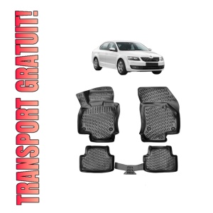 Set covorase presuri SKODA Octavia III din 2012-2020, auto, din cauciuc thermoplastic