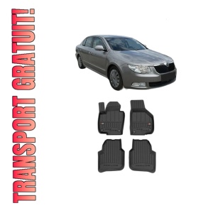 Set covorase presuri SKODA SUPERB II (3T4) din 2008-2015, auto, din cauciuc thermoplastic, SKODA