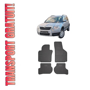 Set covorase presuri SKODA YETI (5L) din 2009-2017, auto, din cauciuc thermoplastic, SKODA