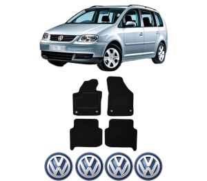 Set Covorase Presuri Volkswagen TOURAN I din 2003-2015, Auto, Material Textil Mocheta, Volkswagen - Img 2