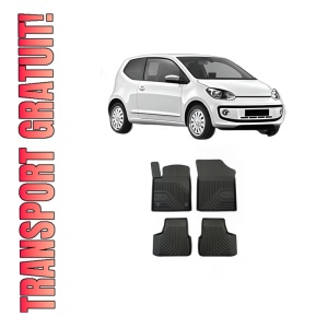 Set covorase presuri Volkswagen UP! (121, 122, BL1, BL2, BL3, 123) din 2011-2023, auto, din cauciuc thermoplastic, Volkswagen