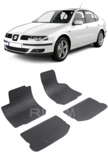 Set covorase Seat Toledo II Sedan 1999 - 2004 si 4 stickere rotunde Seat accesorii pentru autoturismul tau - masina v4417