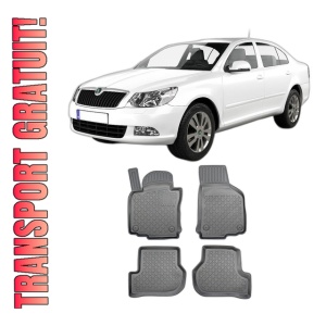 Set covorase SKODA Octavia II, din 03.2004 - 01.2013, covorase tavita, caroserie HATCHBACK FACELIFT, compatibile cu autoturismul SKODA Octavia II, ARISTAR
