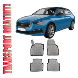 Set covorase SKODA SCALA, din 04.2019 - Prezent, covorase tavita, caroserie HATCHBACK inclusiv FACELIFT, compatibile cu autoturismul SKODA SCALA, ARISTAR