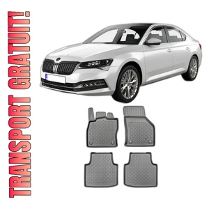 Set covorase SKODA SUPERB IV PHEV, din 2020 - 06.2022, covorase tavita, caroserie SEDAN, compatibile cu autoturismul SKODA SUPERB IV PHEV, ARISTAR