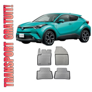 Set covorase TOYOTA C-HR din 01.2017 - 12.2023, covorase tavita, caroserie SUV, NU CORESPUNDE PENTRU PHEV, compatibile cu autoturismul TOYOTA C-HR, ARISTAR