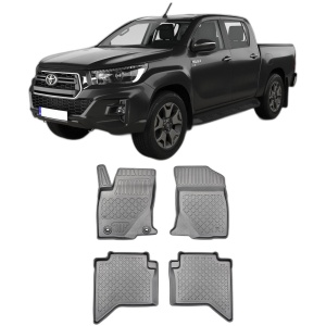 Set covorase TOYOTA HILUX, din 09.2016 - Prezent, covorase tavita, caroserie PICK-UP CABINA DUBLA, inclusiv FACELIFT, compatibile cu autoturismul TOYOTA HILUX, ARISTAR - Img 2