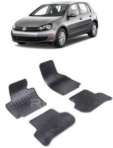 Set covorase Volkswagen Golf VI Plus 2009 - prezent si 4 stickere rotunde Volkswagen accesorii pentru autoturismul tau - masina v4295