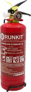 Set Kit siguranta auto omologat R.A.R, Stingator cu manometru 1kg P1 , Trusa Medicala, 2 Triunghiuri Reflectorizante, geanta color - albastra + Breloc Cadou SUZUKI- kit compatibil cu orice autoturism accesorii pentru autoturismul tau - masina v66056