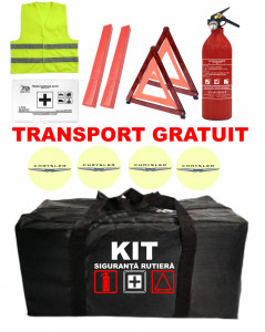 Set Kit - Trusa siguranta auto omologat R.A.R, Stingator cu manometru 1kg P1 , Trusa Medicala, 2 Triunghiuri Reflectorizante , 4 stickere autoadezive Chrysler accesorii pentru autoturismul tau - masina v93038