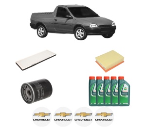 Set Pachet filtre revizie Bosch, 5 litrii ulei Castrol 10W40 CHEVROLET CORSA Pickup 1.7 D din 2000-2002, 4x Stickere auto cu CHEVROLET - Img 2