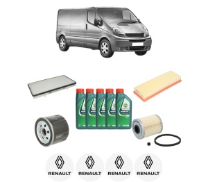 Set Pachet filtre revizie Bosch, 5 litrii ulei Castrol 10W40 RENAULT TRAFIC II Van (FL) 1.9 dCi (FL0C) din 2001, 4x Stickere auto cu RENAULT - Img 2
