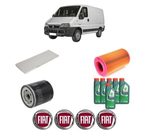 Set Pachet filtre revizie Bosch, 6 litrii ulei Castrol 10W40 FIAT DUCATO Bus (244_) 2.0 Bipower din 2002-2006, 4x Stickere auto cu FIAT - Img 2