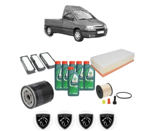 Set Pachet filtre revizie Bosch, 6 litrii ulei Castrol 10W40 PEUGEOT EXPERT Platform/Chassis (223) 2.0 HDi din 2000-2006, 4x Stickere auto cu PEUGEOT - Img 2
