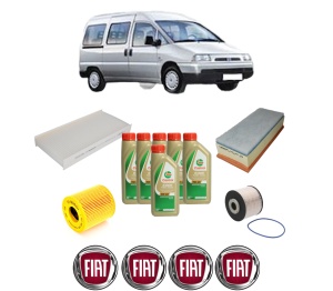 Set Pachet filtre revizie Bosch, 6 litrii ulei Castrol 5W40 FIAT SCUDO Bus (270_, 272_) 2.0 D Multijet din 2011-2016, 4x Stickere auto cu FIAT - Img 2