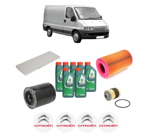 Set Pachet filtre revizie Bosch, 7 litrii ulei Castrol 10W40 CITROEN JUMPER I Van (244) 2.8 HDi 4x4 din 2002-2006, 4x Stickere auto cu CITROEN - Img 2