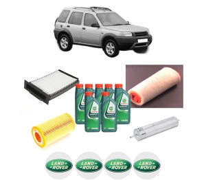 Set Pachet filtre revizie Bosch, 7 litrii ulei Castrol 10W40 LAND ROVER FREELANDER I (L314) 2.0 Td4 4x4 din 2000-2006, 4x Stickere auto cu LAND ROVER - Img 2