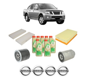 Set Pachet filtre revizie Bosch, 7 litrii ulei Castrol 5W30 NISSAN NAVARA NP300 (D40) 2.5 dCi din 2005, 4x Stickere auto cu NISSAN - Img 2