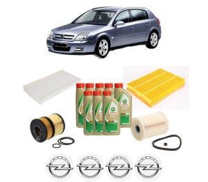 Set Pachet filtre revizie Bosch, 8 litrii ulei Castrol 5W40 OPEL SIGNUM Hatchback (Z03) 3.0 V6 CDTI (F48) din 2003-2005, 4x Stickere auto cu OPEL - Img 2