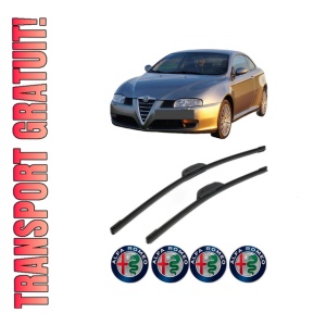 Set stergatoare ALFA ROMEO GT (937_) din 2003-2010, pentru parbriz auto, 2 bucati, Bosch Aerotwin Retrofit, din cauciuc siliconat rezistent, 4 Stickere Auto ALFA ROMEO