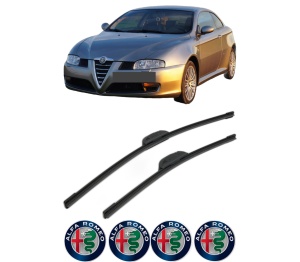 Set stergatoare ALFA ROMEO GT (937_) din 2003-2010, pentru parbriz auto, 2 bucati, Bosch Aerotwin Retrofit, din cauciuc siliconat rezistent, 4 Stickere Auto ALFA ROMEO v42947