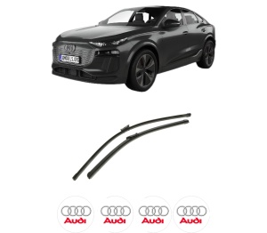 Set stergatoare auto AUDI Q6 e-tron Sportback (GFN) din 2024, pentru parbriz auto, 2 bucati, Bosch Aerotwin, din cauciuc siliconat rezistent, 4 Stickere Auto AUDI - Img 2