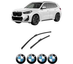 Set stergatoare auto BMW Seria X1 (U11) din 2022-2024, pentru parbriz auto, 2 bucati, Bosch Aerotwin, din cauciuc siliconat rezistent, 4 Stickere Auto BMW Seria - Img 2