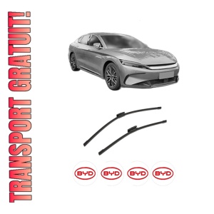 Set stergatoare auto BYD HAN din 2022, pentru parbriz auto, 2 bucati, Bosch Aerotwin Multi, din cauciuc siliconat rezistent, 4 Stickere Auto BYD