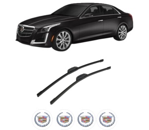 Set stergatoare auto CADILLAC CTS din 2002-2015, pentru parbriz auto, 2 bucati, Bosch Aerotwin Retrofit, din cauciuc siliconat rezistent, 4 Stickere Auto CADILLAC - Img 2