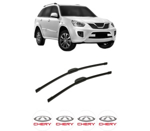 Set stergatoare auto CHERY TIGGO FL din 2013, pentru parbriz auto, 2 bucati, Bosch Aerotwin Retrofit, din cauciuc siliconat rezistent, 4 Stickere Auto CHERY - Img 2