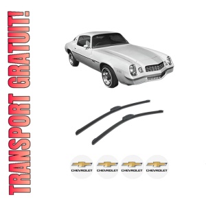 Set stergatoare auto CHEVROLET CAMARO din 2009-2016, pentru parbriz auto, 2 bucati, Bosch Aerotwin Retrofit, din cauciuc siliconat rezistent, 4 Stickere Auto CHEVROLET