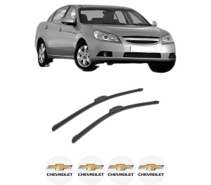 Set stergatoare auto CHEVROLET EPICA (KL1_) din 2005-2011, pentru parbriz auto, 2 bucati, Bosch Aerotwin Retrofit, din cauciuc siliconat rezistent, 4 Stickere Auto CHEVROLET - Img 2