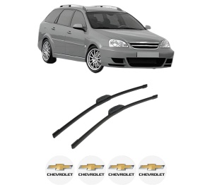 Set stergatoare auto CHEVROLET NUBIRA Estate din 2005-2011, pentru parbriz auto, 2 bucati, Bosch Aerotwin Retrofit, din cauciuc siliconat rezistent, 4 Stickere Auto CHEVROLET - Img 2