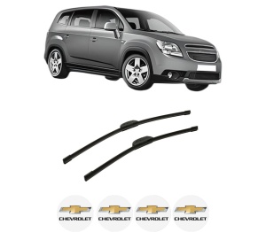 Set stergatoare auto CHEVROLET ORLANDO (J309) din 2011-2015, pentru parbriz auto, 2 bucati, Bosch Aerotwin Retrofit, din cauciuc siliconat rezistent, 4 Stickere Auto CHEVROLET - Img 2