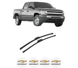 Set stergatoare auto CHEVROLET SILVERADO 1500 din 2007, pentru parbriz auto, 2 bucati, Bosch Aerotwin Retrofit, din cauciuc siliconat rezistent, 4 Stickere Auto CHEVROLET - Img 2