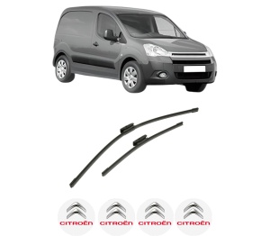 Set stergatoare auto CITROEN BERLINGO Box Body/MPV (B9) din 2008-2021, pentru parbriz auto, 2 bucati, Bosch Aerotwin Multi, din cauciuc siliconat rezistent, 4 Stickere Auto CITROEN - Img 2