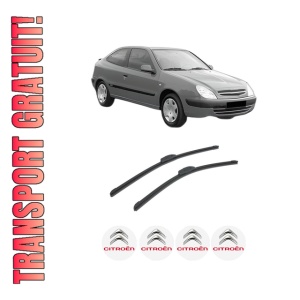 Set stergatoare auto CITROEN XSARA Coupe (N0) din 1998-2005, pentru parbriz auto, 2 bucati, Bosch Aerotwin Retrofit, din cauciuc siliconat rezistent, 4 Stickere Auto CITROEN